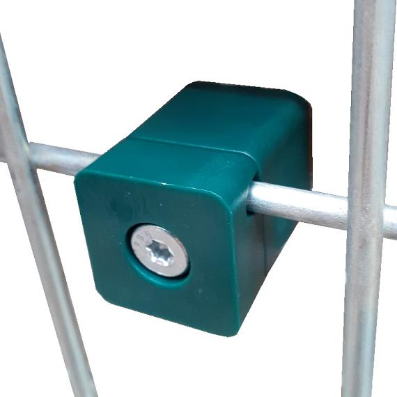 Afstandhouder voor gaaspaneel 20 mm vierkant groen