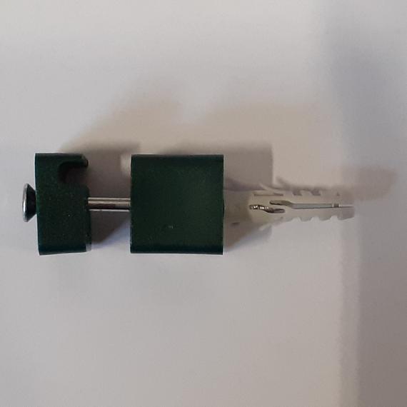 Afstandhouder voor gaaspaneel 20 mm vierkant groen