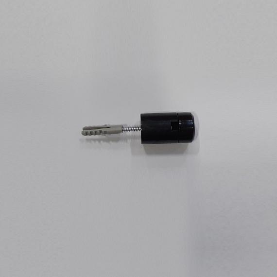 Afstandhouder voor gaaspaneel 30 mm rond Zwart