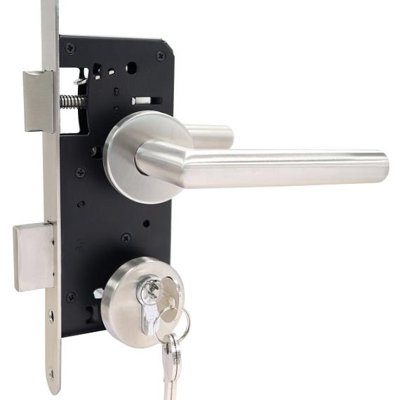Beslagset RVS (roset rond) compleet