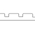 Douglas Triple profiel geschaafd 19x130 mm 390 cm