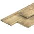 Geïmpregneerd Grenen plank Geschaafd met ronde hoeken 17x140 mm 300cm