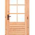 Douglas enkele glas deur 6-ruits B1000xH2050mm buitenmaat, rechtsdraaiend