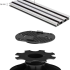 Structusol aluminium profiel ST16 - 2,4 m met rubber profiel