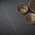 Patio square 60x60x4 cm black TOP