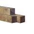 Paal bezaagd 100x100 mm nobifix grenen 2x haaks 220 cm