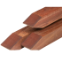 Angelim Vermelho paal 8,5 x 8,5 x 275 cm geschaafd, gepunt, 4 ronde hoeken