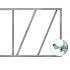 Poortframe 100 x 80 cm incl. verstelbare ogen