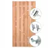 Tuindeur Privacy Douglas gegalvaniseerd frame