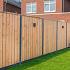 Tuinscherm Agadir, Red Class Wood geïmpregneerd ME vuren, RVS-geschroefd, 23-planks (21+2) 180 x 180 cm