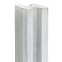 Berton©-E-sleufpaal Vecht wit/grijs 10 x 10 x 270 cm tussenmodel
