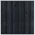 Tuinscherm Rosenheim, zwart gespoten grenen, RVS-geschroefd, 11-planks 180 x 180 cm