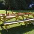Picknicktafel Superieur 300 cm vuren gedroogd, groen geïmpregneerd