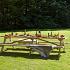 Picknicktafel Superieur 300 cm vuren gedroogd, groen geïmpregneerd