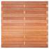 Tuinscherm Bronkhorst, keruing hardhout, RVS-geschroefd, horizontaal, 18-planks (15+3) 180 x 180 cm