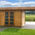 Blokhut - Tuinhuis Middelmodern | 28 mm | vuren onbehandeld
