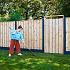 Berton©-paal IJssel antraciet gecoat, diamantkop 10 x 10 x 280 cm T-model