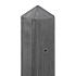 Berton©-motiefpaal Schie antraciet, diamantkop 10 x 10 x 280 cm hoekmodel