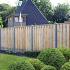 Beton schuttingpaal STANDAARD IJssel antraciet, diamantkop 10 x 10 x 280 cm Tussenmodel