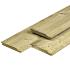 Geïmpregneerd Vuren Overhangend Rabat Geschaafd Werkende breedte 133 mm 19x145 mm 270 cm