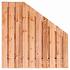 Tuinscherm Casablanca verloop, Red Class Wood geïmpregneerd ME vuren, RVS-geschroefd, 21-planks (19+2) 180 x 180/90 cm