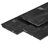Vuren Zweeds Rabat fijnbezaagd Zwart gespoten Werkende breedte 180 mm 11/22x195 mm 540 cm