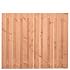 Tuinscherm Douglas, geschaafd, 21-planks (19 + 2) Zwarte Woud 150 x 180 cm