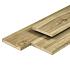 Geïmpregneerd Grenen plank Geschaafd met ronde hoeken 16x140 mm 450 cm
