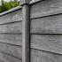 Berton©-motiefplaat smal antraciet H26 x D3,5 x L184 cm rabat-houtmotief
