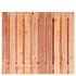 Tuinscherm Casablanca, Red Class Wood geïmpregneerd ME vuren, RVS-geschroefd, 21-planks (19+2) 180 x 150 cm