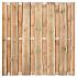 Tuinscherm Rustiek, groen geïmpregneerd grenen, RVS-geschroefd, 15-planks (12+3) 180 x 180 cm