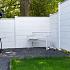 Berton©-motiefplaat smal wit/grijs H26 x D3,5 x L184 cm blokhutprofiel