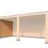 Wandmodule Type C zweeds rabat Red Class Wood 300 x 224 cm