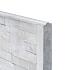 Berton©-motiefplaat wit/grijs H36 x D3,5 x L184 cm leisteenmotief