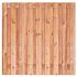 Tuinscherm Tanger, Red Class Wood geïmpregneerd ME vuren, RVS-geschroefd, 19-planks (17+2) 180 x 180 cm