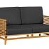 Teak loungeset Riverside 2-zits bank incl. kussens