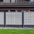 Berton©-motiefplaat smal wit/grijs H26 x D3,5 x L184 cm romeinsmotief