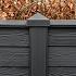 Berton©-sleufpaal Reest antraciet gecoat 11,5 x 11,5 x 272 cm eindmodel