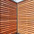 Tuinscherm Prinsenbeek, bangkirai hardhout, RVS-geschroefd, 40-planks (36+4) 180 x 180 cm