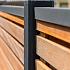 Tuinscherm Prinsenbeek, bangkirai hardhout, RVS-geschroefd, 40-planks (36+4) 180 x 180 cm
