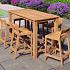 Teak tuinset Barset Buckingham