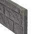Berton©-motiefplaat smal antraciet H26 x D3,5 x L184 cm rotsmotief
