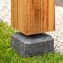 Berton© betonpoer (18,0 x 18,0) > (15,0 x 15,0) x 50,0 cm, antraciet, M16-bus, Eco