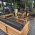 Teak loungeset Riverside 3-zits bank incl. kussens