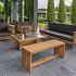 Teak loungeset Riverside 3-zits bank incl. kussens