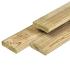 Geïmpregneerd Grenen plank Geschaafd met ronde hoeken 16x70 mm 180 cm