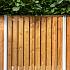 Berton©-paal IJssel wit/grijs, diamantkop 10 x 10 x 280 cm kabeldoorvoer