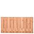 Tuinscherm Douglas, geschaafd, 21-planks (19 + 2) Zwarte Woud 90 x 180 cm