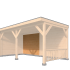 Wandmodule Type B zweeds rabat Red Class Wood 250 x 224 cm