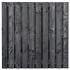 Tuinscherm Marlies, zwart geïmpregneerd douglas, RVS-geschroefd, 21-planks (19+2) 180 x 180 cm